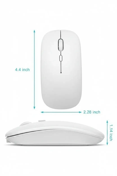 Kablosuz Mouse Fare Şarjlı Bluetooth Wireless Çift Modlu Sessiz