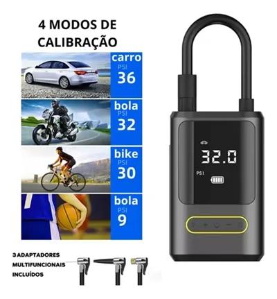 Kablosuz Oto Araç Mini 4000mAh 150 PSI Işıklı Oto Hava Kompresörü KA-760 (3936)