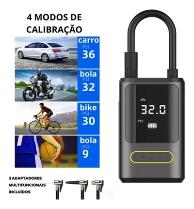 Kablosuz Oto Araç Mini 4000mah 150 Psı Işıklı Oto Hava Kompresörü Ka-760 Bx40