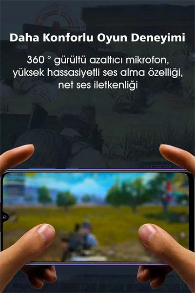 Kablosuz Oyuncu Kulak İçi Kulaklığı, Düşük Gecikmeli, Mikrofon ve RGB Aydınlatmalı, Siyah