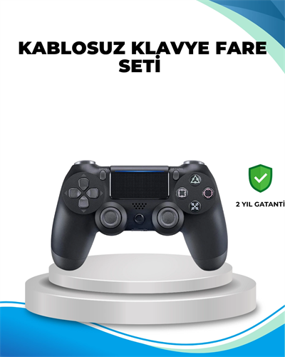Kablosuz PS4 Oyun Kolu Çift Motor Titreşimli Uzun Bataryalı