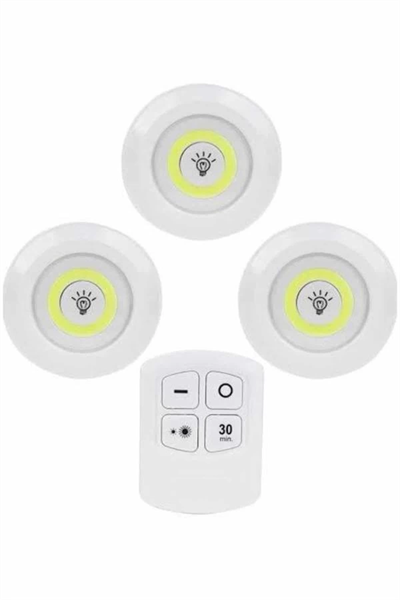Kablosuz Pilli Işıldak  Masa Lambası Mutfak Tezgah Altı Banyo Dolabı Dolap İçi