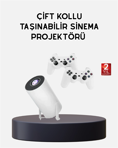 Kablosuz Projeksiyon Cihazı 4K Destekli HDMI USB Oyun Uyumlu