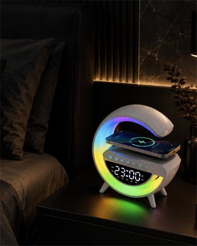 Kablosuz RGB Bluetooth Hoparlör USB FM ve AUX Destekli Taşınabilir Ses Sistemi