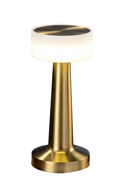 Kablosuz Renkli Masa ve Gece Lambası Altın Rengi Dokunmatik Led Lamba