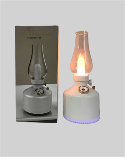 Kablosuz Retro Buhar Makinesi Gaz Lambası Tasarım Ledli Difüzör