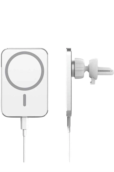 Kablosuz Şarj Aleti Magsafe Araç Içi Manyetik Şarj 15W İOS Uyumlu Yeni Nesil