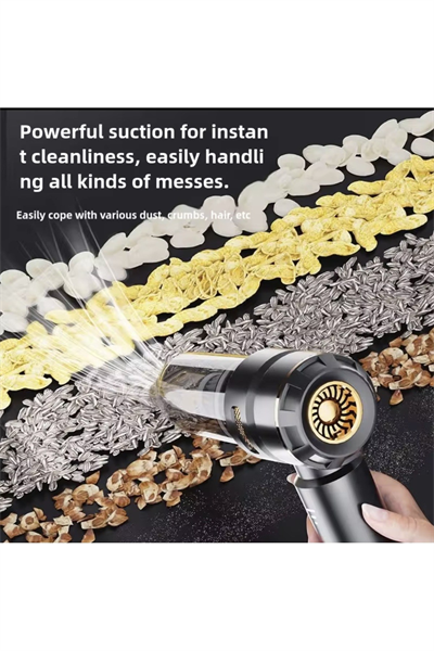 Kablosuz Şarjlı El Süpürgesi 2’si 1 Arada – Güçlü Vakum ve Üfleme Özellikli Mini Temizlik