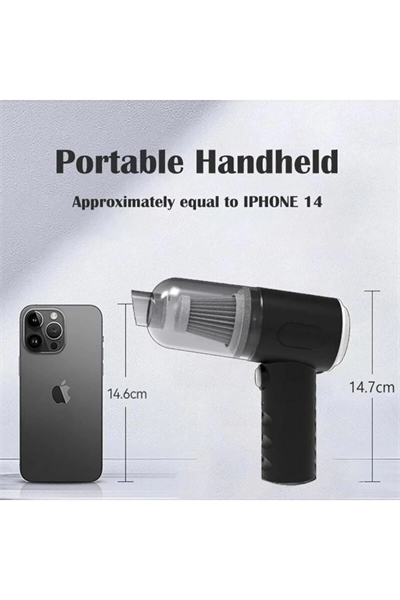 Kablosuz Şarjlı Elektrikli Süpürge Elde Taşınabilir Ev - 3-in-1 El Araba Süpürgesi