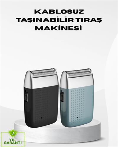 Kablosuz Şarjlı Sakal Tıraş Makinesi – Kuru Kullanım, Uzun Pil Ömrü