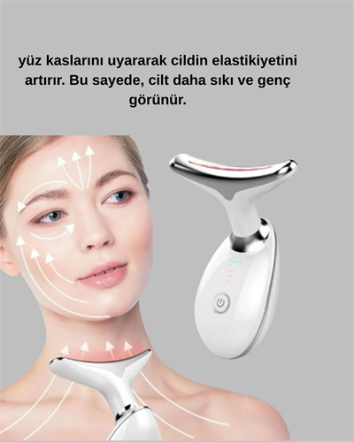 Kablosuz Şarjlı Yüz Masaj Cihazı | Cilt Yenileyici ve Nem Dengeleyici