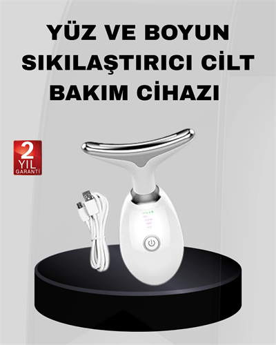 Kablosuz Şarjlı Yüz Sıkılaştırıcı Cihaz EMS Mikro Akım Anti-Aging Masaj Aleti