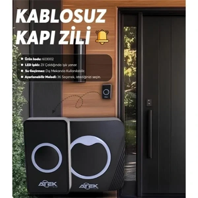 Kablosuz Su Geçirmez Kapı Zili Bx40