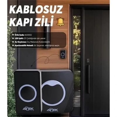 Kablosuz Su Geçirmez Kapı Zili Bx40