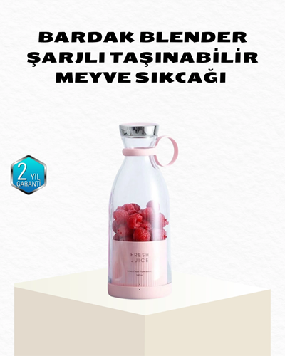 Kablosuz Taşınabilir Mini Blender – USB Şarjlı, 1200mAh