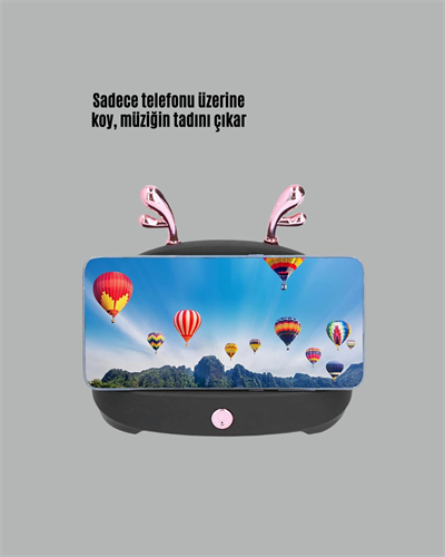 Kablosuz Telefon Tutucu ve Bluetooth Hoparlör – Pratik ve Şık Ses Çözümü