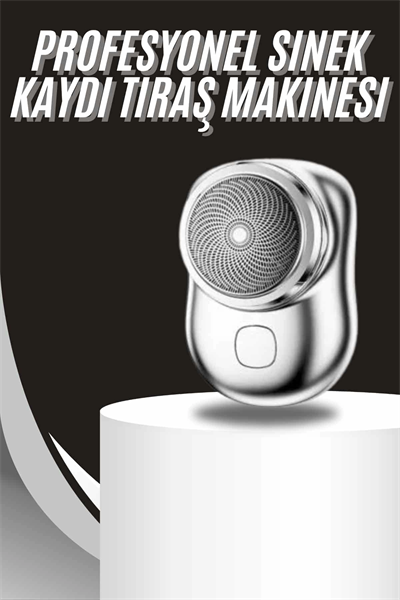 Kablosuz Tıraş Makinesi Günlük Hızlı Taşınabilir Şarjlı Yuvarlak Paslanmaz Çelik