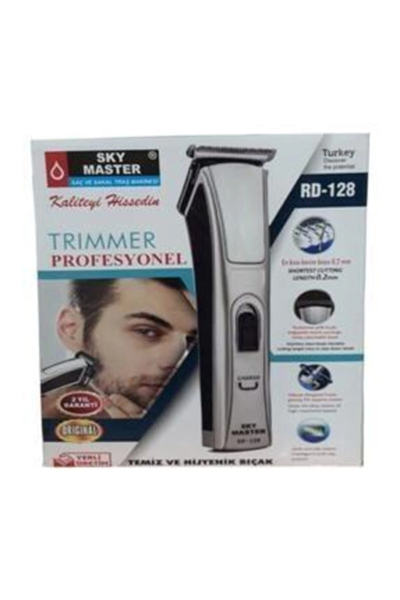 Kablosuz beyaz saç tıraş makinesi kuru kullanım 1-3 başlık 1-2 saat şarj 2 yıl garantili