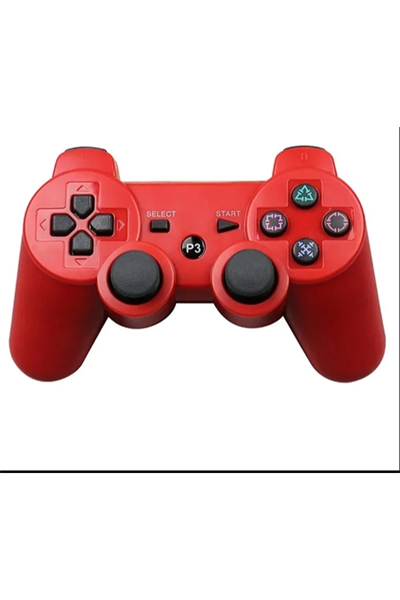 Kablosuz joystick kırmızı renk hızlı şarj özellikli Playstation 3 uyumlu 1 yıl garantili