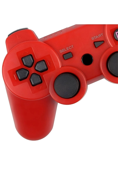 Kablosuz joystick kırmızı renk hızlı şarj özellikli Playstation 3 uyumlu 1 yıl garantili