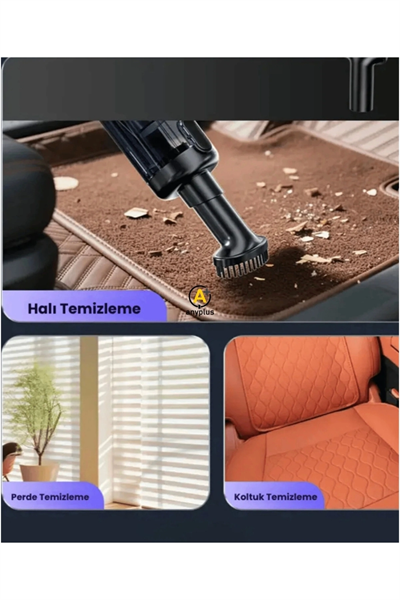 Kablosuz şarjlı HEPA filtreli araç içi süpürge PA güçlü emiş 2 yıl garantili - Otomobil & Motosiklet