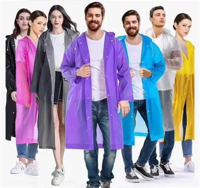 Kadın Erkek Yağmurluk Kapüşonlu Çıtçıtlı Eva Raincoat (3936)