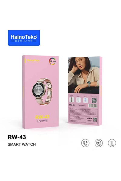 Kadınlar İçin Pembe Mini Akıllı Saat, Nabız ve Uyku Takibi, GPS ve Suya Dayanıklılık Özellikli