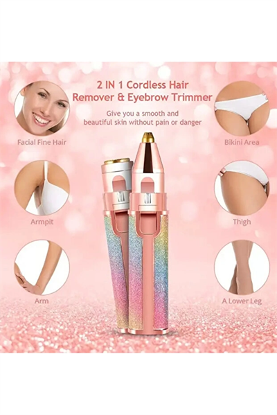 Kadınlar İçin Premium 2in1 Tüy Alma Cihazı, Güçlü Motorlu ve Ciltte İz Bırakmayan Tasarım