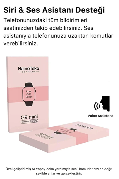 Kadınlar İçin Tasarlanmış, Nabız ve Uyku Takibi Yapan Pembe Akıllı Saat - 3 Kordonlu
