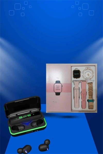 Kadınlara Özel Bileklik Hediyeli Akıllı Saat ve Dijital Göstergeli ANC Özellikli Bluetooth Kulaklık