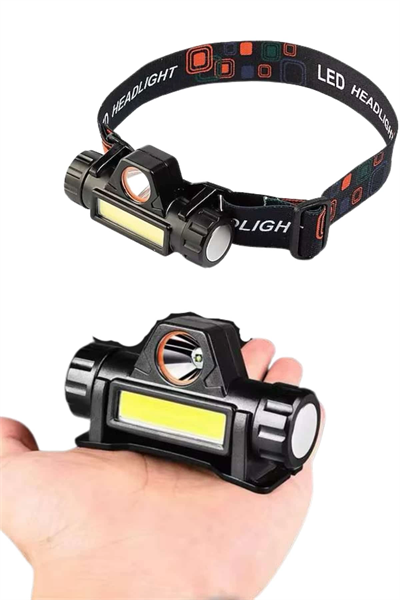 Kafa Lambası Çalışma Işığı Süper Parlak Mıknatıslı Lityum Lion Pilli