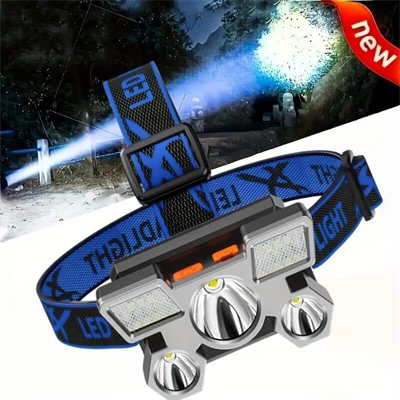 Kafa Lambası Hafif ve Esnek Çift Anahtarlı Far Led Işık