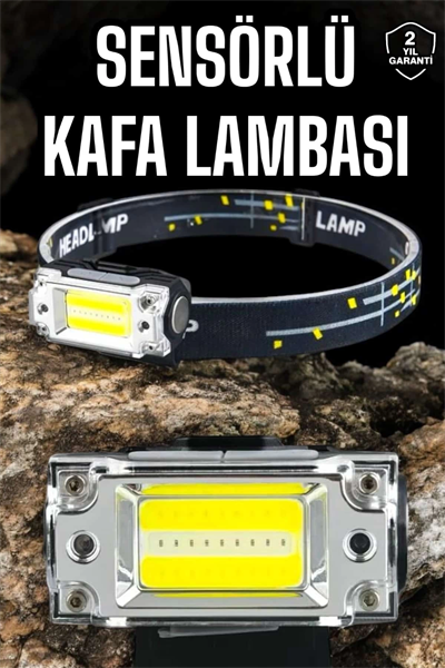 Kafa Lambası Kamp Feneri Balıkçı Feneri Başlıklı Suya Dayanıklı