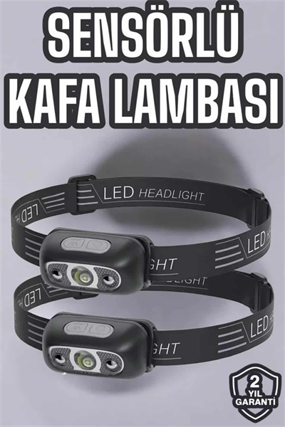 Kafa Lambası Kamp Lambası Led Işık Şarjlı Ayarlanabilir