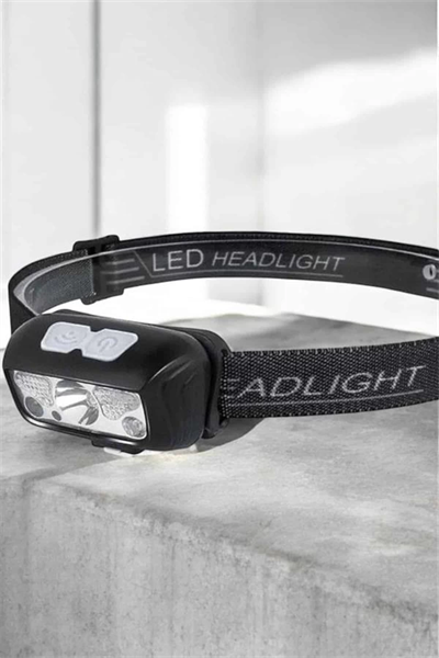 Kafa Lambası Kamp Lambası Sensörlü Şarjlı Ayarlanabilir