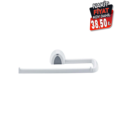 Kağıt Havlu Asacak Beyaz Plastik Yapışkanlı - Duvara Monte Bx40