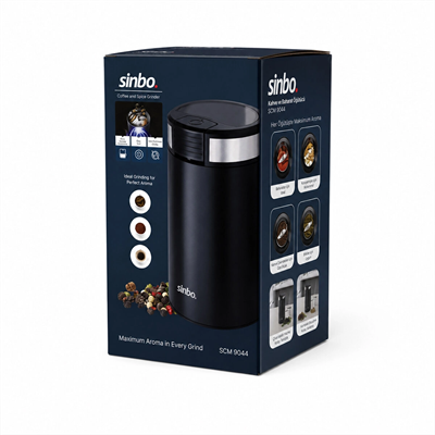 Kahve - Baharat Öğütücü Makine 2 Bıçaklı Çelik Öğütme Haznesi 50gr Öğütme Ac Motor=200w Scm-9044 Bx40