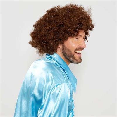 Kahve Renk Kıvırcık Afro Bonus Peruk (3936)