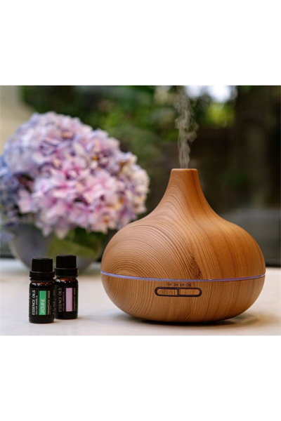 Kahverengi Ultrasonik Hava Nemlendirici, Soğuk Buharlı ve Aromalı Difüzör Özellikli