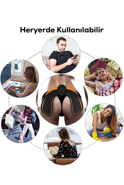 Kalça Sıkılaştırıcı Ve Ağrı Azaltıcı, Rahatlatıcı Ems Masaj Aleti Bx40
