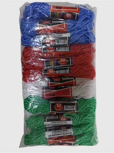 Kale Plastik Çamaşır İpi 10 Metre 24 Adet Bx40
