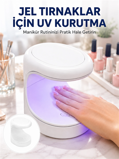 Kalıcı Oje Kurutucu UV Led Teknolojisi Taşınabilir Mini Tırnak Kurutucu Yeni Nesil