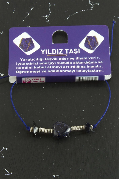 Kalp Karışık Doğaltaş Bileklik