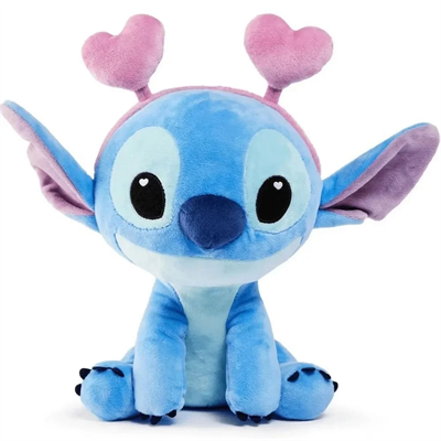 Kalp Kulaklıklı Stitch Peluş 25 cm S00000508