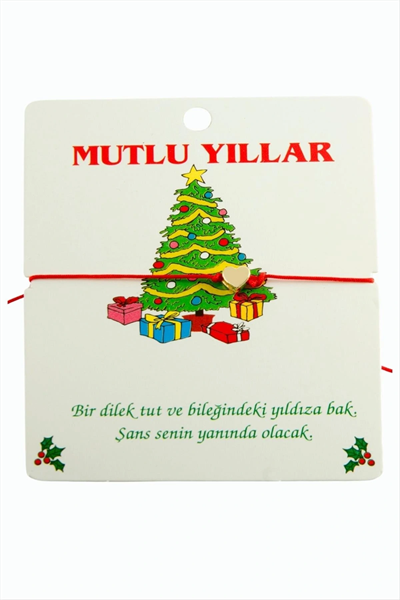 Kalp Yılbaşı Bilekliği