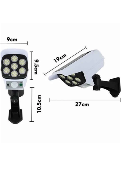 Kamera Görünümlü Led Lamba Dönebilen Bahçe Aydınlatması Duvar Lambası