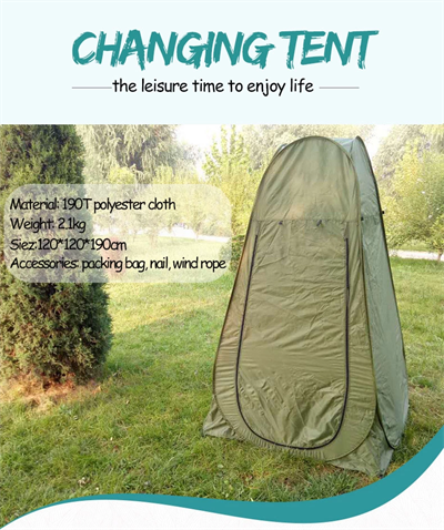 Kamp Alanı Duş Giyinme Wc Çadırı Fotoğrafcı Prova Kabini 190x120x120