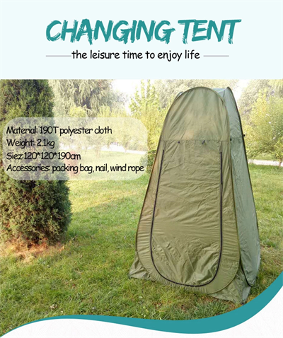 Kamp Alanı Duş Giyinme Wc Çadırı Fotoğrafcı Prova Kabini 190x120x120