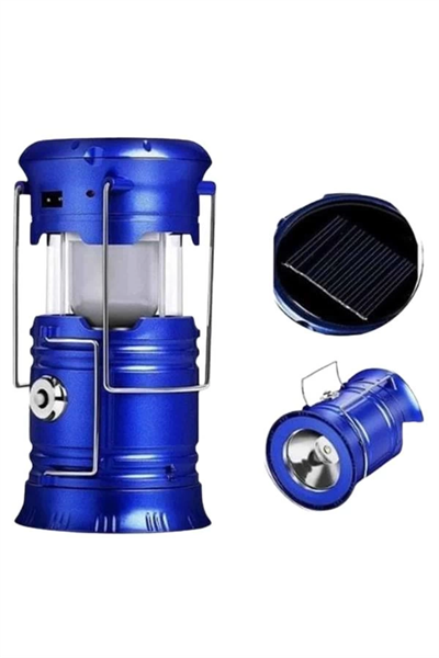 Kamp Feneri Şarj Edilebilir Güneş Enerjili Işıldak USB Şarjlı