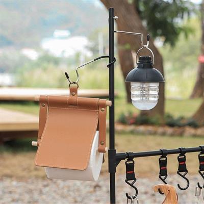 Kamp İçin Çok Fonksiyonlu S-Şekilli Direk Askısı Kaymaz Paslanmaz Çelik Eşya Asma Kancası (3936)